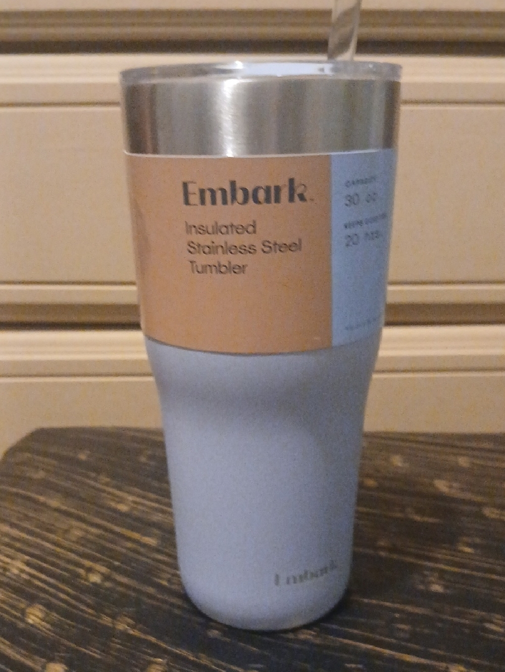 Embark Insulated Stainless Steel Tumbler - Light Gray